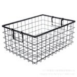 Simple wrought iron grid storage rack multifunctional metal storage basket desktop storage basket living room bathroom storage basket - Image 5