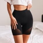 Lace European and American correction body shaping pants women's postpartum waist waist lifting buttocks thin legs flat angle mid-waist no trace thin section abdomen underwear
