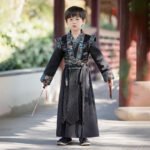 Boys' Hanfu black Royal Guards long style - Image 2