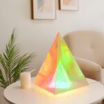 Table lamp pyramid three-dimensional living room bedroom decoration magic atmosphere light creative simple Rubik's cube three-dimensional night light