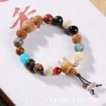 Lingyin's new eighteen-seed Bodhi seed bracelet for men and women Buddha beads Rooster song eighteen treasures 18-seed bracelet manufacturers - Image 4