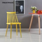 Nordic Leisure Plastic Chair Fashion Simple Home Restaurant Backrest Dining Chair Windsor Chair Hotel Chair Negotiation Chair