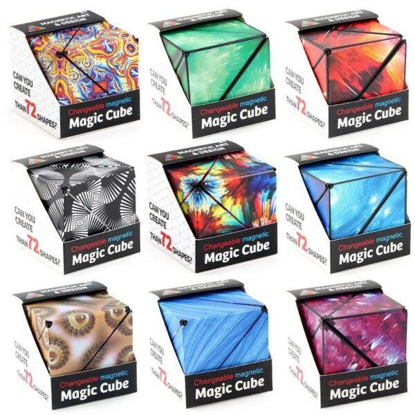 3D geometric three-dimensional magnetic building blocks Rubik's cube