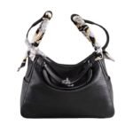 A first-layer doctor's bag, lychee pattern Lindy bag, women's shoulder handbag, medicine box bag, cowhide pillow women's bag - Image 5