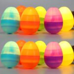 2023 New Easter Egg Toy Easter Decoration Luminous Egg Scene Layout Easter Egg Plastic