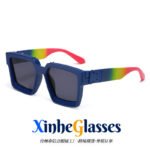 86229 Europe and the United States bounce sunglasses glasses large square sunglasses men and women sunglasses Amazon rich pc