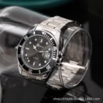 Manufacturer spot supply black water ghost watch men's luminous water stainless steel with date men's watch quartz non-mechanical - Image 4