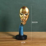 Nordic style character mask cafe decoration shooting props art deco abstract character sculpture display - Image 5