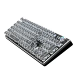 Steampunk mechanical keyboard and mouse set electric competition chicken game special retro 87-key green axis black axis tea axis wired peripheral laptop external desktop office key mouse girl