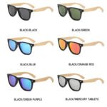 New sunglasses personalized bamboo leg sunglasses square bamboo vintage rice nail driver sunglasses bamboo glasses