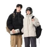 Cross-border Amazon Winter 2024 New Reversible Fleece Thickened Couple Padded Jacket Winter Men's Workwear - Image 5