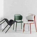 Nordic designer creative dining chair net red ins home back makeup chair modern minimalist plastic desk chair