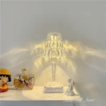 *Pretty little aunt* ins simple diamond table lamp bedroom bedside decoration crystal night light photo atmosphere