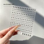 Aha dream big and small stars cute manicure stickers crescent moon starburst Japanese gold and silver black and white nail stickers decorations - Image 5