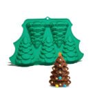 Cross-border Christmas tree baking tray cake stacking combination Christmas tree shape silicone Christmas tree mold cake mold wholesale - Image 4