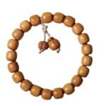 Explosive old mountain sandalwood old barrel bracelet chain holding small diamond pendant DIY boys and girls play with Buddha beads - Image 5