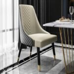 Nordic light luxury dining chair postmodern study chair leisure chair cafe hotel chair home restaurant solid wood dining chair