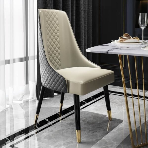 Nordic light luxury dining chair postmodern study chair leisure chair cafe hotel chair home restaurant solid wood dining chair