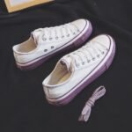 Pull back Japanese small white shoes ins canvas shoes female students 2022 spring and autumn Korean version of Harajuku style all-match sneakers - Image 9