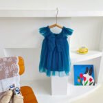 Butterfly wings girl mesh dress 2022 summer new baby girl princess skirt tutu skirt one piece consignment - Image 7