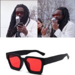 Square frame Y2K European and American sunglasses sunglasses ultraviolet fashion Russian amazon cross-border wild ins men and women