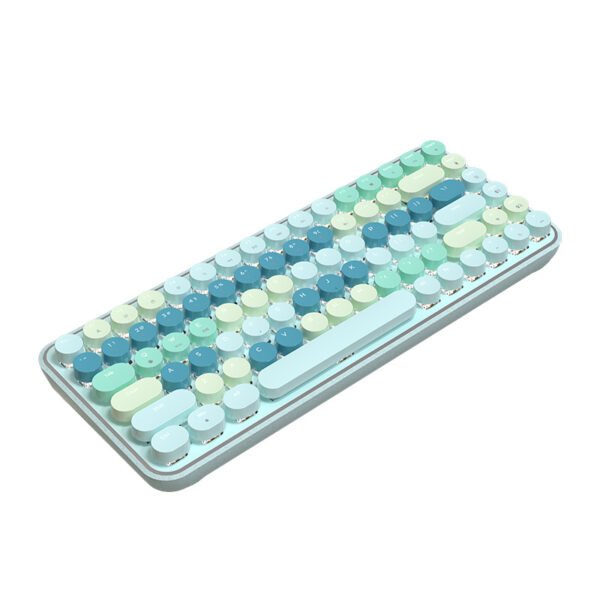 Heijue K840T wireless bluetooth mechanical keyboard wired three-mode punk keycap game gaming computer office