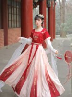 Gorgeous embroidered long skirt made in Tang Dynasty - Image 3