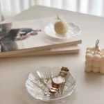 ins wind shell jewelry disc storage tray glass laser glass nail art video photo props dressing table decoration - Image 2