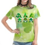 St. Patrick's Day T-shirt plus size women's clothing independent station Amazon women's clothing full-body printed European and American printing short-sleeved TOP