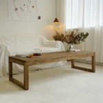 Simple modern all solid wood Japanese style tatami tea table