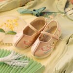 Girls' Hanfu Lotus Embroidery Shoes - Image 4