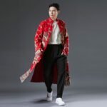 Improved Hanfu double-layer dragon trench coat - Image 3