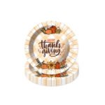 New Turkey Day Thanksgiving Themed Party Decoration Cutlery Set Pull Flag Banner Paper Plate Tissue Cupcakes - Image 6