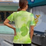 Independent station Amazon women's clothing St. Patrick's Day T-shirt large size women's clothing full body printing European and American printing short-sleeved TOP - Image 2