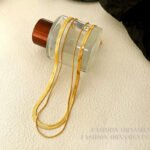 European and American style double layered personality copper material short sweater chain design sense necklace temperament snake chain necklace female T190 - Image 6