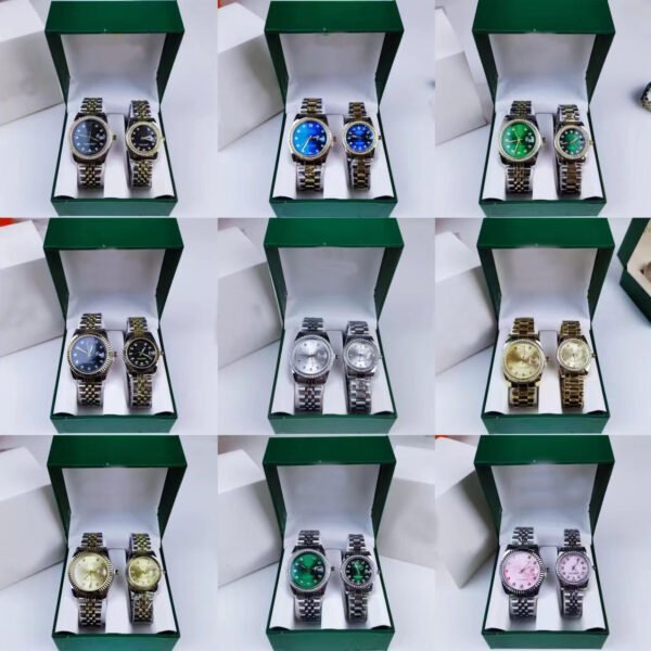 Couple steel band pair watch simple high value quartz watch fashion, light luxury high-end sense waterproof quartz steel band watch