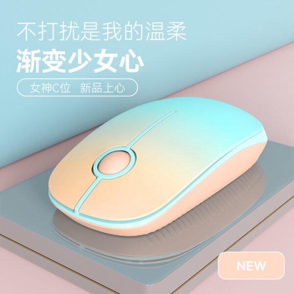 Cross-border 2.4G Bluetooth dual-mode charging wireless mouse cute computer notebook office mute silent mouse girl