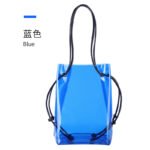 Summer transparent PVC jelly bag beach bag tide bucket shoulder bag large capacity women's fashion multifunctional backpack - Image 7