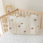 Korean ins new embroidery travel bag, large capacity duffle bag, lightweight storage, handbody, crossbody bag, Boston bag - Image 2