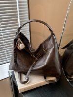 Premium retro large-capacity backpack bag women's fall/winter 2024 new multipurpose shoulder crossbody bag tote bag - Image 4