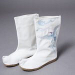Hanfu accessories men's canvas medium high boots