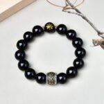 Natural black gold obsidian bracelet mountain ghost spending money obsidian bracelet men's non-fading bracelet - Image 3