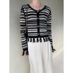 Aisili 2023 spring new long-sleeved striped top small shirt Korean casual tassel knitted sweater female 8210 - Image 4