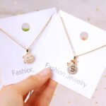 Popular new fashion necklace light luxury ins style women's necklace lucky simple wind jewelry popular jewelry
