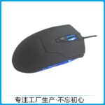 Manufacturers wholesale computer accessories blue light glowing Type C wired mouse office wired game mouse - Image 4