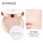 O.TWO.O rose gold sparkling diamond powder cake concealer makeup powder biscuit wet dual-use powder cake manufacturer SC025 - Image 8