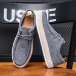 Men's slip-on shoes, corduroy men's shoes, casual shoes, four seasons, round toe sailing shoes, men's cross-border men's shoes - Image 2