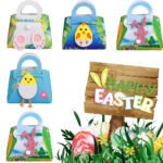 Cross-border New Easter Felt Cloth Tote Bag Rabbit Chicken Three-dimensional Candy Bag Gift Bag Decoration Props