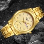 Genuine brand waterproof men's quartz watch simple and versatile high-end sense stainless steel calendar handsome watch manufacturer direct hair