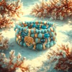 Bohemian bracelet, European and American style beading, multi-layered wearing men's and women's bracelets, accessories, ethnic style crystal peach heart - Image 2